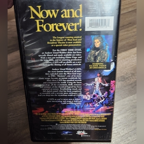 Cats the Musical VHS* 1998* Complete With Insert - Picture 7 of 7